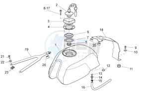 V7 Racer 750 drawing Fuel tank