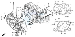 TRX350FM FOURTRAX 350 4X4 drawing CRANKCASE