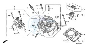 NSA700A9 France - (F / CMF MME) drawing FRONT CYLINDER HEAD