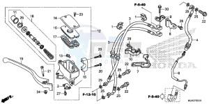 VT750CSE Shadow - VT750CS-E UK - (E) drawing FRONT BRAKE MASTER CYLINDER (VT750CS)