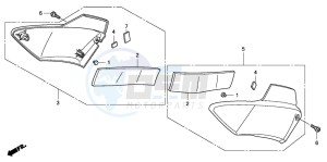 CBF1000S drawing SIDE COVER