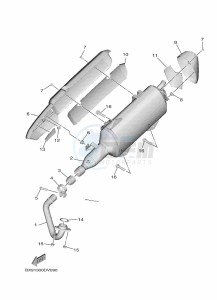 MWD300 TRICITY 300 (BED9) drawing EXHAUST