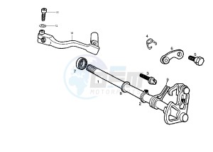 RCR 50 drawing Gear change mechanism