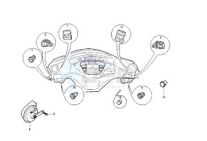 X9 500 drawing Handlebar Switch