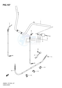 AN650 (E3-E28) Burgman drawing HANDLEBAR (AN650AL1 E33)