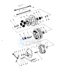 A1 250 SAMURAI drawing REAR HUB_BRAKE