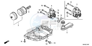 NC750SAG NC750S Europe Direct - (ED) drawing OIL PAN/ OIL PUMP