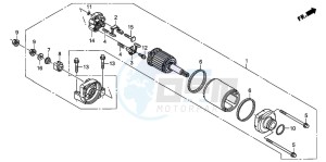 CBR600RR drawing STARTING MOTOR