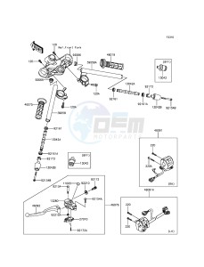 NINJA 250SL ABS BX250BGFA XX (EU ME A(FRICA) drawing Handlebar