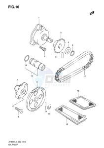 AN650Z ABS BURGMAN EXECUTIVE EU drawing OIL PUMP