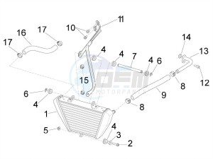 RSV4 1000 RACING FACTORY E4 ABS (NAFTA) drawing Oil radiator