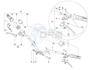 Typhoon 125 4T 2V E3 (NAFTA) drawing Handlebars - Master cil.