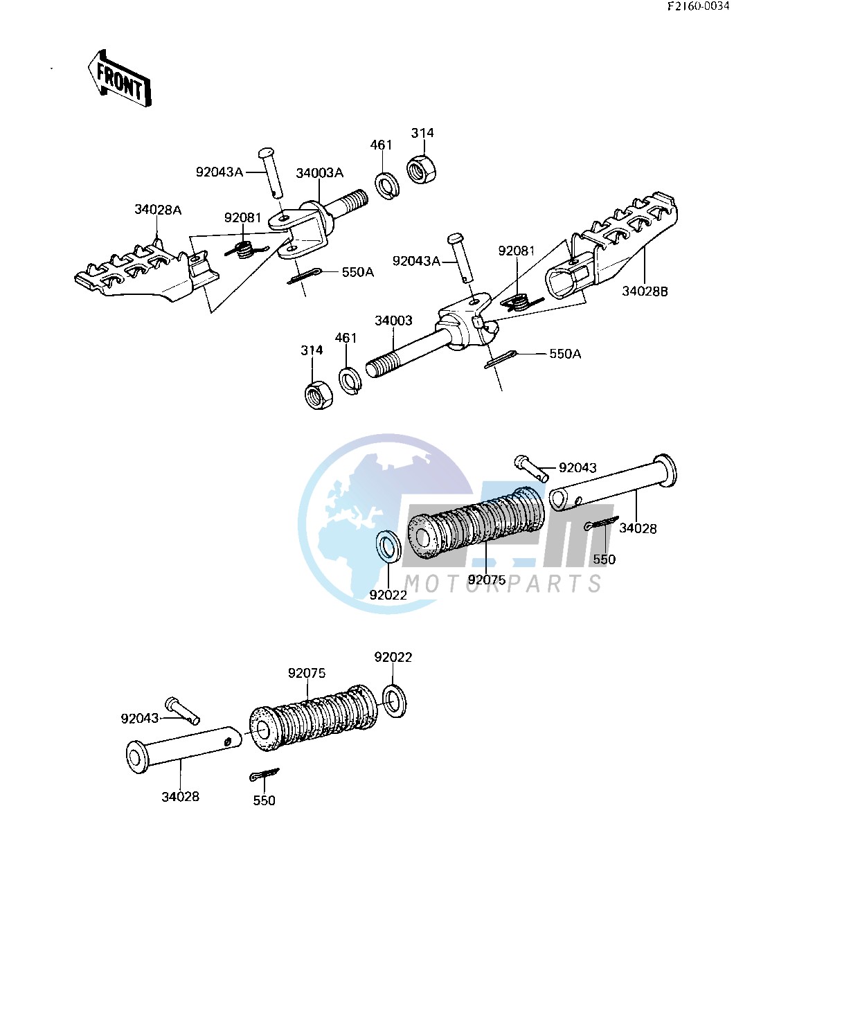 FOOTRESTS -- 82-83 A9_A10- -