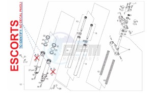 RCR_SMT 50 drawing Front Fork