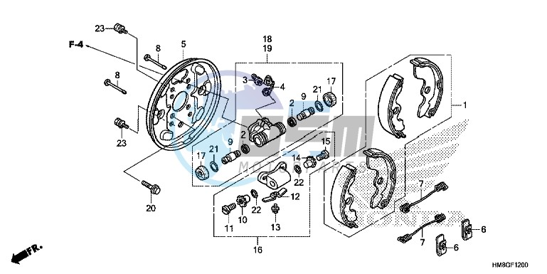 FRONT BRAKE PANEL