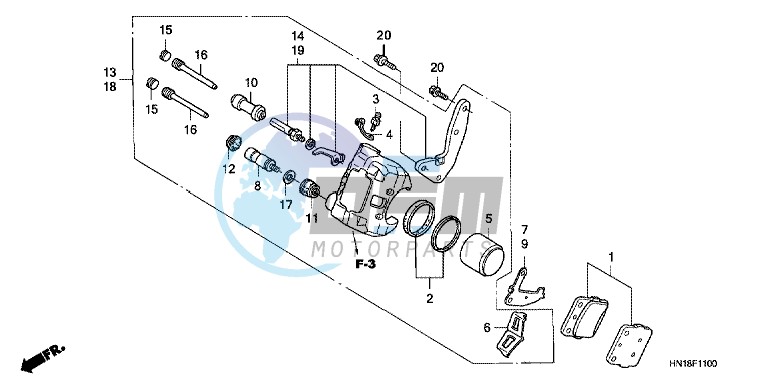 FRONT BRAKE CALIPER