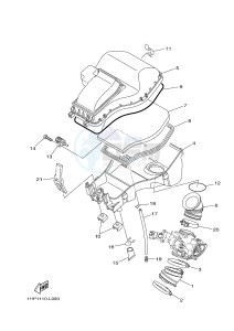 YFM700FWAD YFM7FGPLED GRIZZLY 700 EPS LIMITED EDITION (1HPY) drawing INTAKE