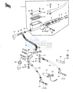 KZ 1000 G [CLASSIC] (G1) [CLASSIC] drawing FRONT MASTER CYLINDER