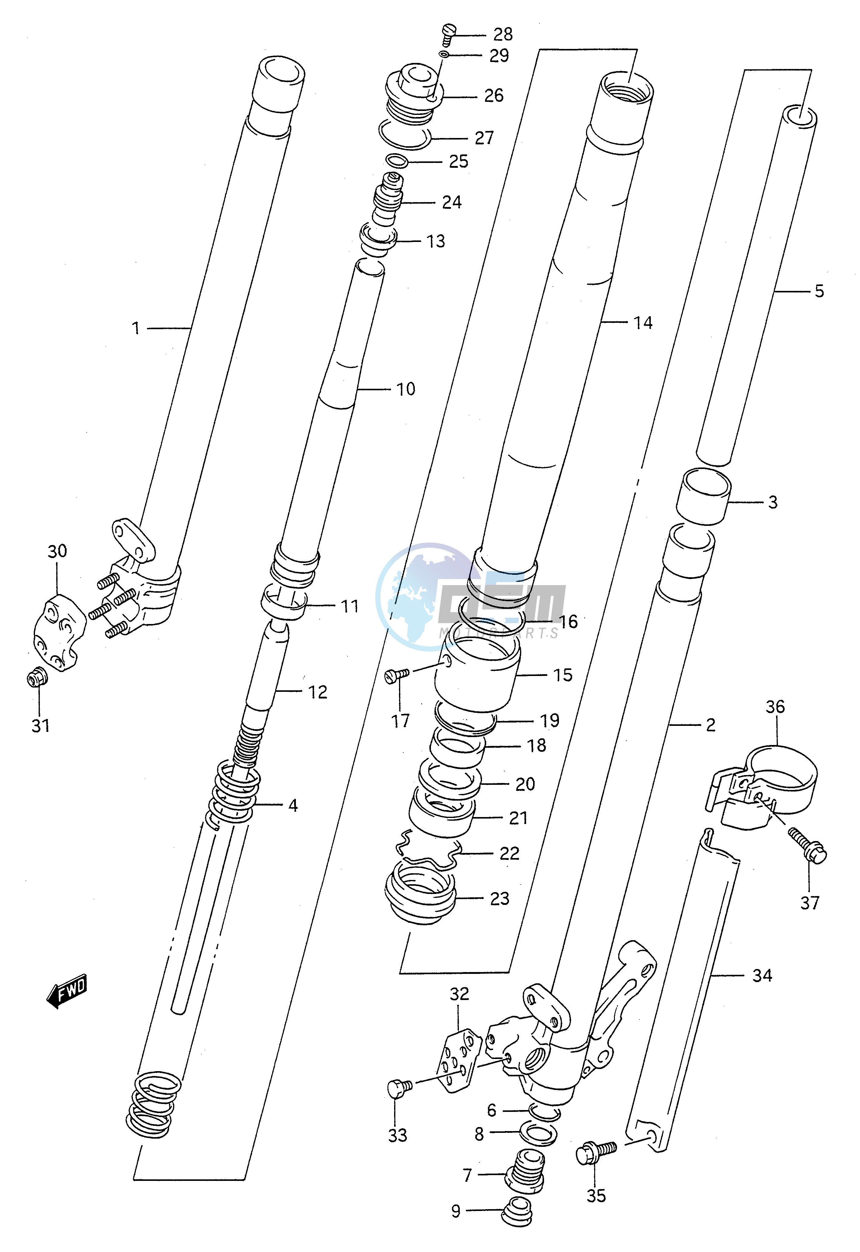 FRONT DAMPER (MODEL M)