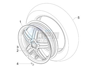 S 125 4T (Euro 3) UK drawing Front wheel