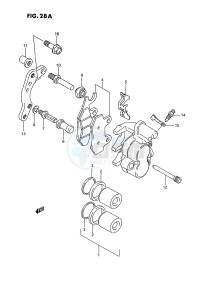 RM125 (E3) drawing FRONT CALIPER (MODEL S)