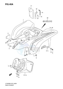 LT-Z400 (E19) drawing REAR FENDER (MODEL K5 K6)