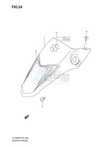 LT-Z50 (P19) drawing CENTER FENDER (MODEL K6)