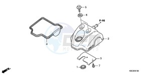 CRF250X9 Europe Direct - (ED / CMF) drawing CYLINDER HEAD COVER