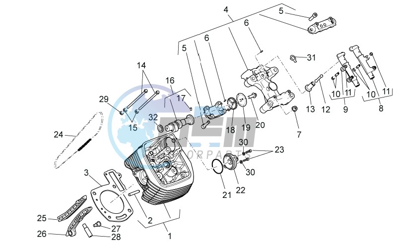 LH cylinder timing system