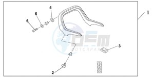 GL18009 NZ / AB NAV - (NZ / AB NAV) drawing SPOILER ACCENT TR