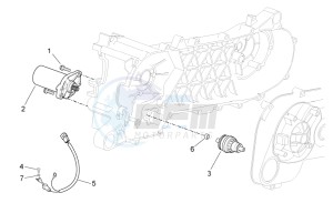 Scarabeo 50 2t e2 (eng. piaggio) drawing Starter motor