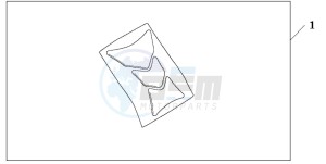 CBF600S drawing TANK PAD HONDA WING LOGO