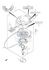 DF 2.5 drawing Recoil Starter