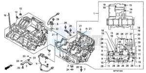 CB1300SA9 SI / ABS BCT MME TWO TY2 drawing CRANKCASE