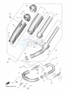 YZ250F (BSB2) drawing EXHAUST