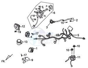 X'PRO 50 (45 KM/H) (AE05W4-FR) (L4-M1) drawing WIRING HARNESS