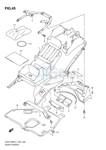 GSX1300R (E50) Hayabusa drawing REAR FENDER