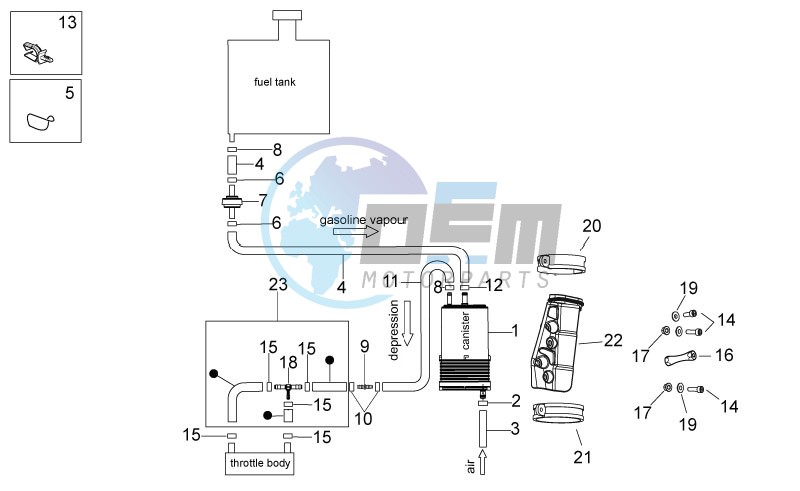 Fuel vapour recover system