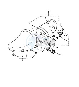 XV VIRAGO 250 drawing SEAT