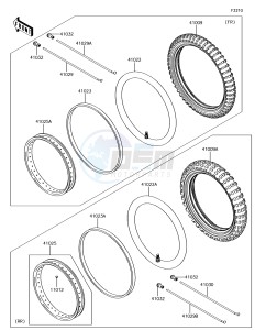 KLX110 KLX110CFF EU drawing Tires