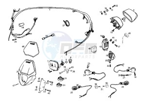 SENDA R X-TREM - 50 cc drawing WIRING HARNESS