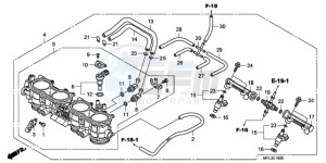 CBR1000RA9 France - (F / ABS CMF) drawing THROTTLE BODY