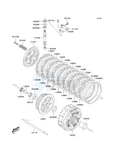 KSF 400 A [FX400] (A6F) A6F drawing CLUTCH