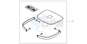 XL650V TRANSALP drawing TOP BOX PANEL KIT