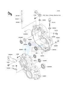 KAF 300 C [MULE 550] (C6-C7) [MULE 550] drawing GEAR BOX