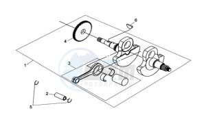 QUAD RAIDER 600 LONG CHASSIS drawing CRANKSHAFT / PISTON / PISTON RING