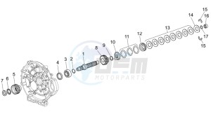 Breva V IE 850 drawing Clutch shaft