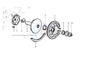 DNA 125-180 125 drawing Driving pulley - Belt