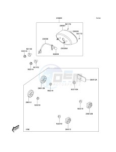 KSF 50 B [KFX50] (B7F-B9S) B8F drawing TAILLIGHT-- S- -