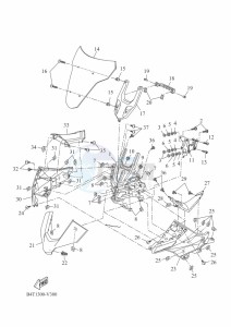 TRACER 700 MTT690-A (B4T1) drawing COWLING 1